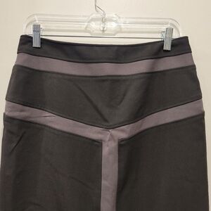 Sz 6 Black Gray Grace Elements Pencil Skirt Geometric Lines